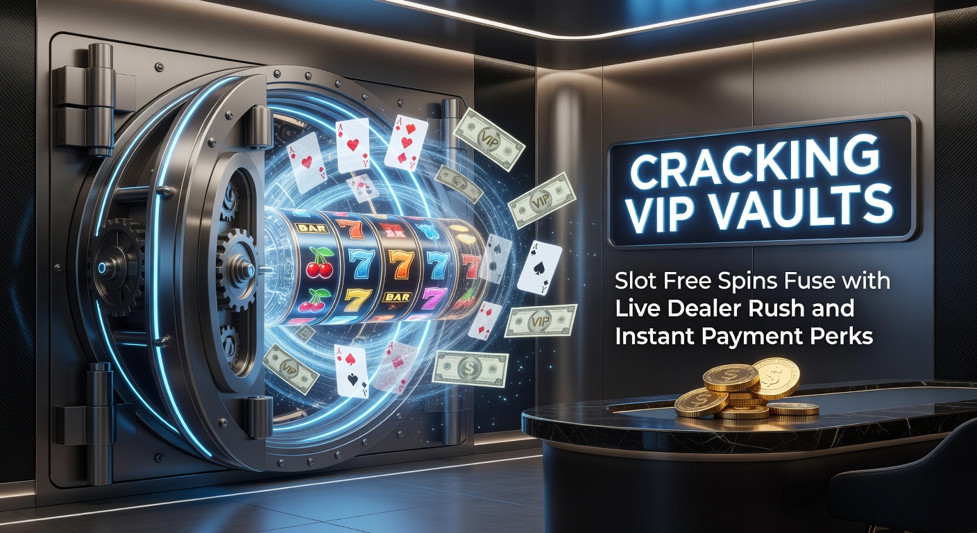Spannende VIP-kluis met slotmachines, live dealers en gouden munten die instant uitbetalen