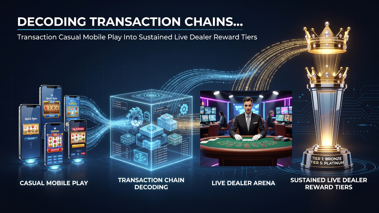 Grafiek die mobiele transacties koppelt aan live dealer VIP-niveaus