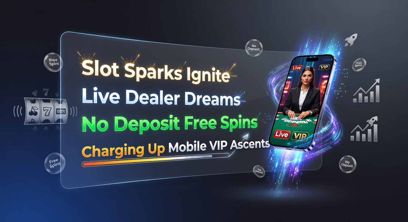 Mobiel scherm met een no deposit bonus spin op een slot die leidt naar een VIP live dealer roulette sessie, met oplopende loyaliteitspunten zichtbaar