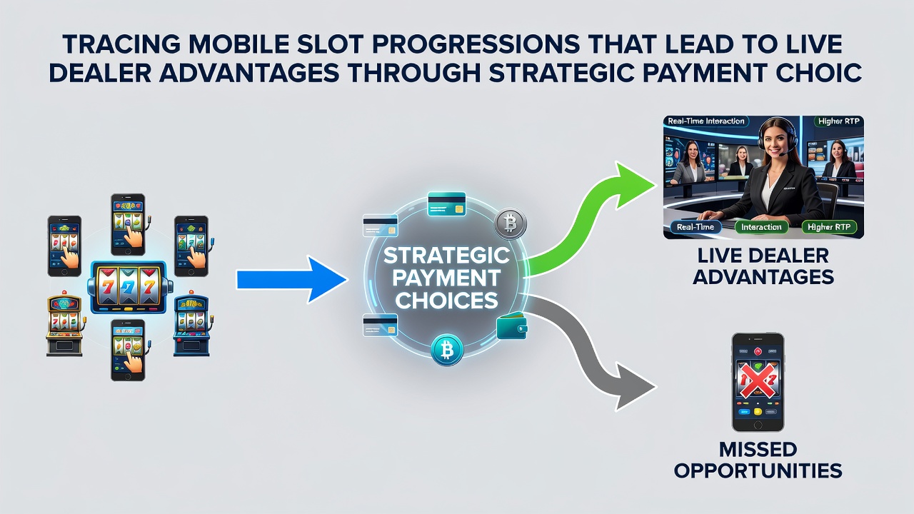 Weergave van betalingsstrategieën die mobiele slots verbinden met live dealer voordelen